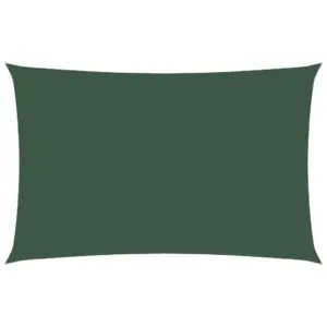 Veekindel ristkülikukujuline päikesepuri, tumeroheline, 2,5 x 5 m, PU-kattega oxford-kangas