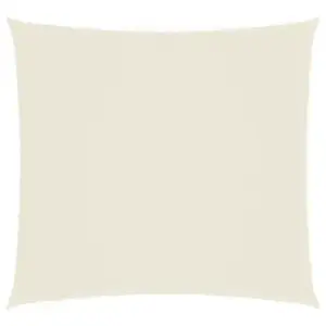 Veekindel kandiline päikesepuri 3 x 3 m, kreemjasvalge, PU-kattega oxford-kangas
