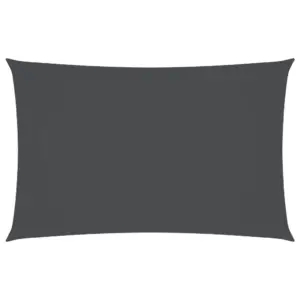 Ristkülikukujuline veekindel päikesepuri, antratsiithall, 3,5 x 5 m, PU-kattega oxford-kangas