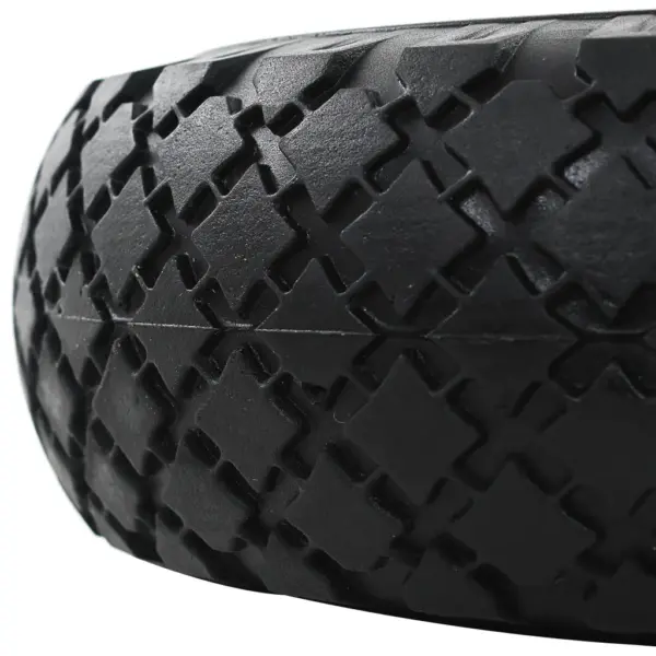 Torkekindlad pakikäru rattad, 2 tk, must/punane PU 3.00-4, 260 x 85 mm, 20 mm laager, 100 kg – 4