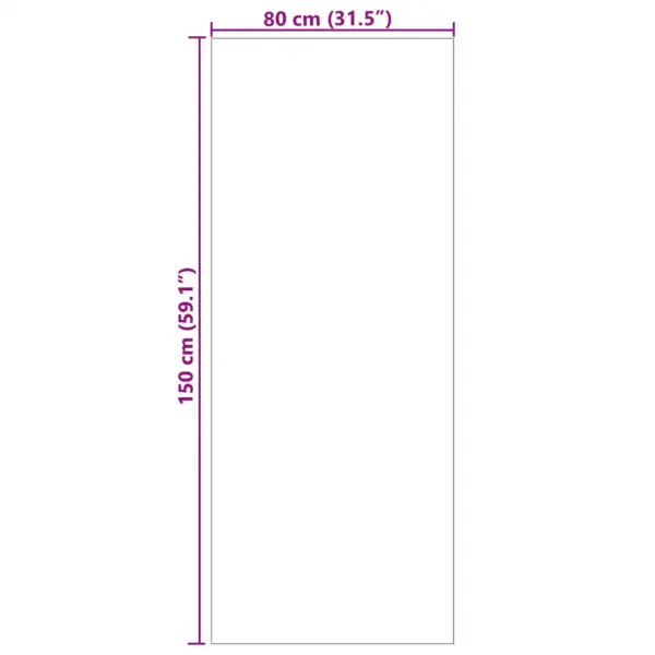 Libisemisvastane ristkülikukujuline alavaip Palmeras, antratsiit, 150 x 80 cm, polüester – 8