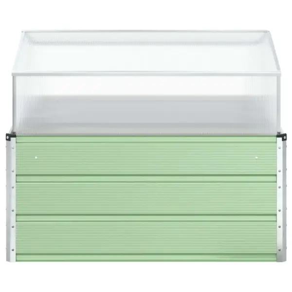 Pastellroheline tsingitud terasest taimekast, 100 x 100 x 77 cm – 4