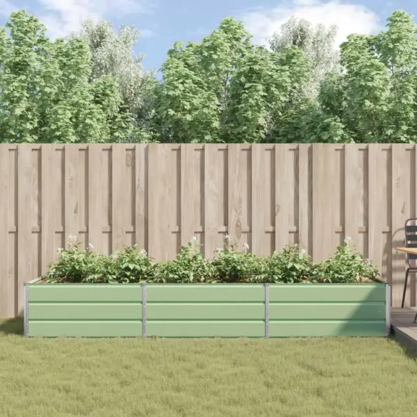 Tsingitud terasest taimekast, pastellroheline, 195 x 100 x 45 cm – 4