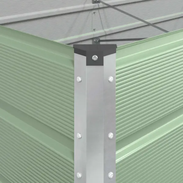 Pastellroheline tsingitud terasest taimekast, 195 x 100 x 75 cm – 9