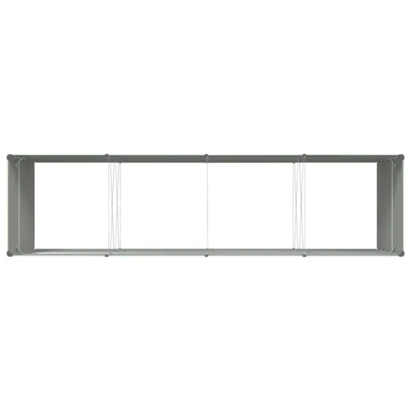 Pastellroheline tsinkterasest taimekast 385 x 100 x 75 cm – 7