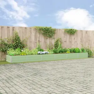 Pastellroheline tsinkterasest taimekast 580 x 100 x 45 cm