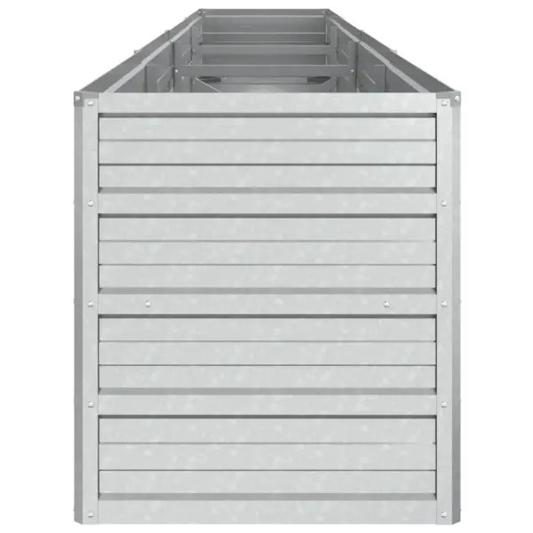 Metallist peenrakast tsingitud terasest, hõbedane, 320 x 40 x 45 cm – 5