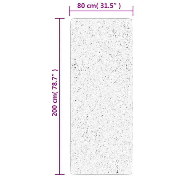Pehme lühikese karvaga vaip OVIEDO, roheline, 80 x 200 cm – 10