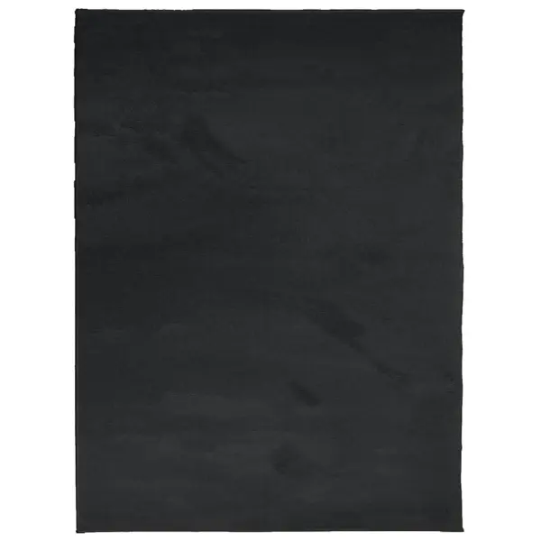 Pehme lühikese karvaga vaip OVIEDO, must, 240 x 340 cm – 2