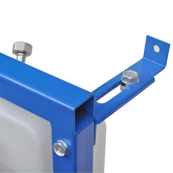 Peidetud loputuskast seinale kinnitatavale tualetile, 11 l, terasraamiga, 41 x 14 x (110-125) cm – 3