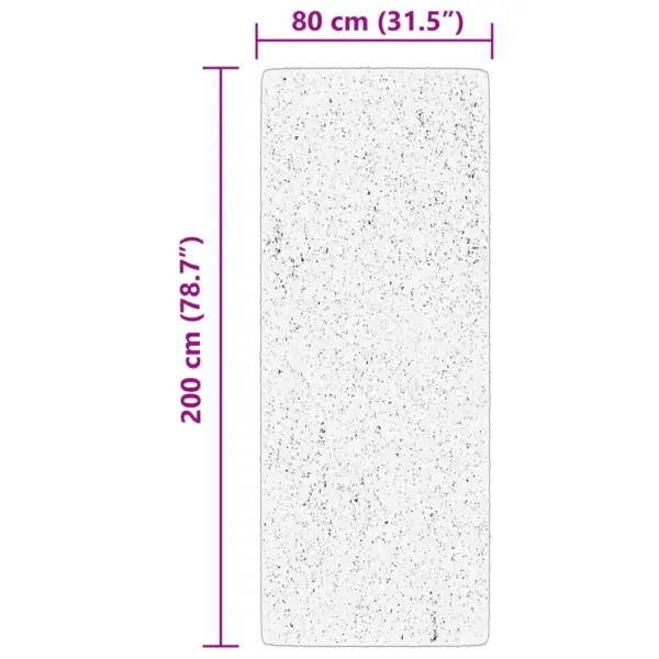 Pestav lühikese narmaga vaip HUARTE, libisemiskindla põhjaga, beež, 80 x 200 cm – 10