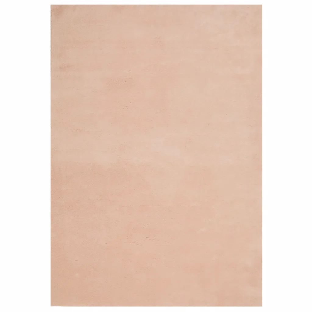 Pestav lühikarvaline vaip HUARTE, libisemiskindel, kahvaturoosa, 140 x 200 cm