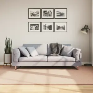 Pestav lühikese karvaga vaip HUARTE, kahvaturoosa, 160 x 230 cm