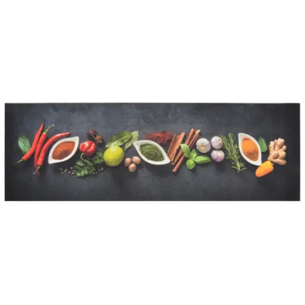 Pestav köögivaip vürtsimustriga, samet, 60 x 180 cm – 2