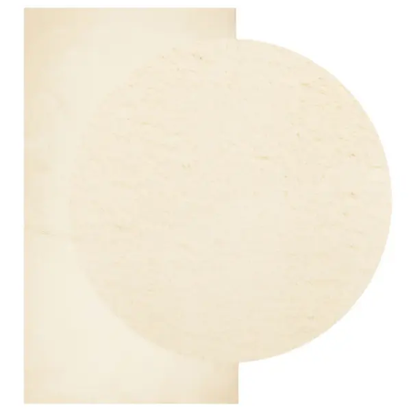 Pestav lühikese narmaga vaip HUARTE, kreemjasvalge, 60 x 110 cm – 3