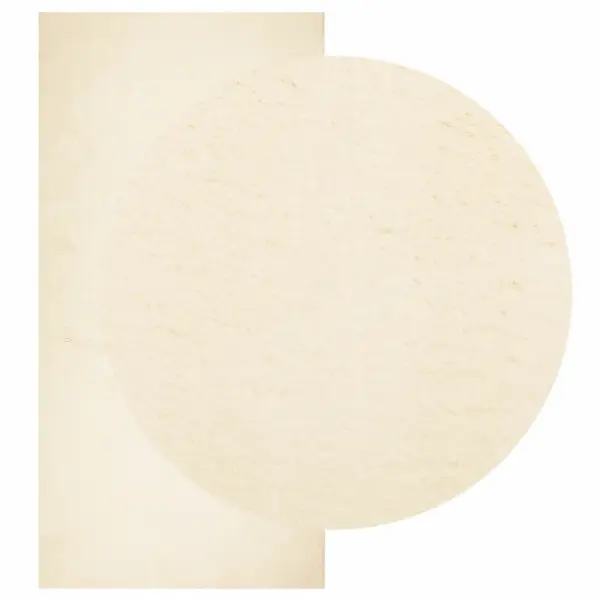 Pestav lühikese karvaga vaip HUARTE, kreemjasvalge, libisemiskindel, 100 x 200 cm – 3