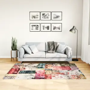 Pestav lapivaip libisemisvastase PVC-põhjaga, 120 x 180 cm, mitmevärviline
