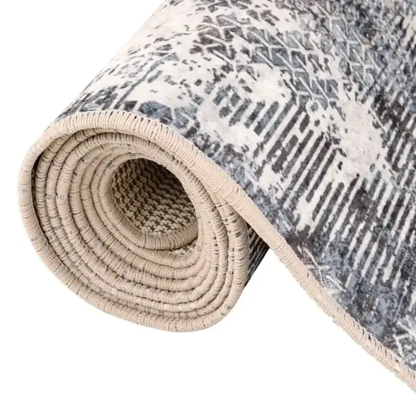 Pestav mitmevärviline vaip libisemiskindla PVC-alusega, pehme sametpind, 80 x 150 cm – 5