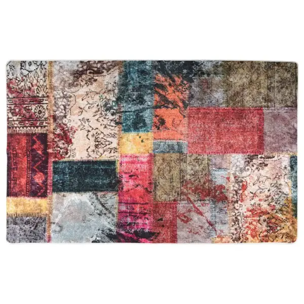 Pestav lapivaip libisemisvastase alusega, mitmevärviline, 160 x 230 cm – 2