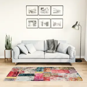 Pestav lapivaip, mitmevärviline, libisemisvastane sametpind, 80 x 150 cm