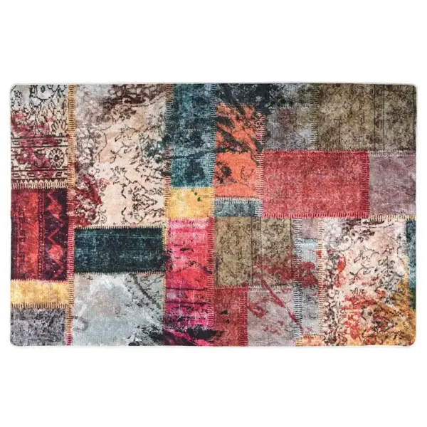 Pestav lapivaip, mitmevärviline, libisemisvastane sametpind, 80 x 150 cm – 2
