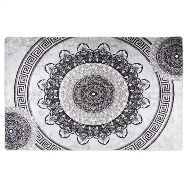 Pestav libisemisvastane vaip pehme sametpinnaga, mitmevärviline, 80 x 150 cm – 2