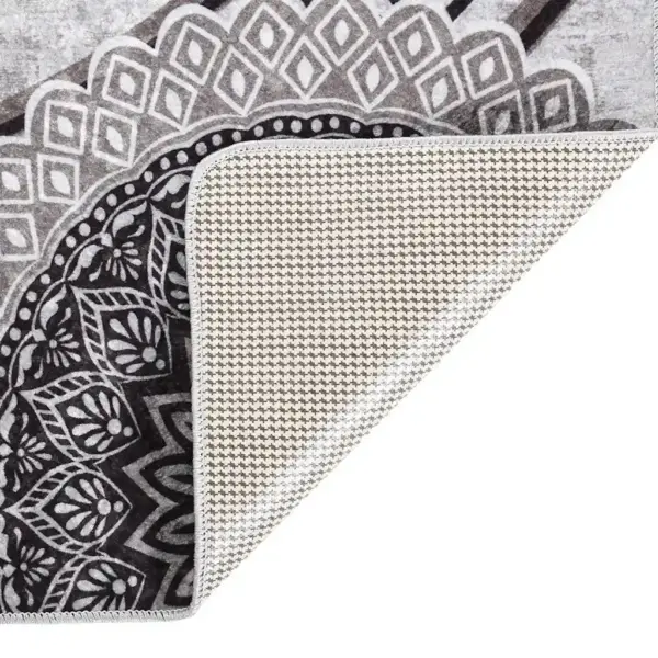 Pestav libisemisvastane vaip pehme sametpinnaga, mitmevärviline, 80 x 150 cm – 4