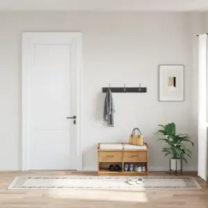 Pestav libisemisvastane vaip pehme sametpinnaga, helebeež, 80 x 300 cm