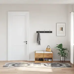 Pestav sametpinnaga vaip libisemisvastase põhjaga, 80 x 300 cm, mitmevärviline