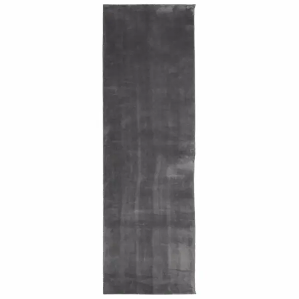 Pestav lühikarvaline vaip HUARTE, libisemiskindel, antratsiithall, 80 x 250 cm – 2
