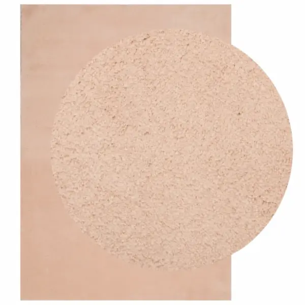 Lühikarvaline pestav vaip HUARTE, kahvaturoosa, libisemiskindel, 200 x 280 cm – 3