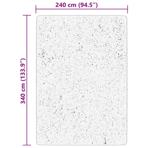 Pestav lühikese narmaga vaip HUARTE, metsaroheline, 240 x 340 cm – 10