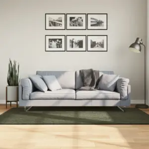 Pestav lühikese narmaga vaip HUARTE libisemiskindla tagaküljega, metsaroheline, 100 x 200 cm