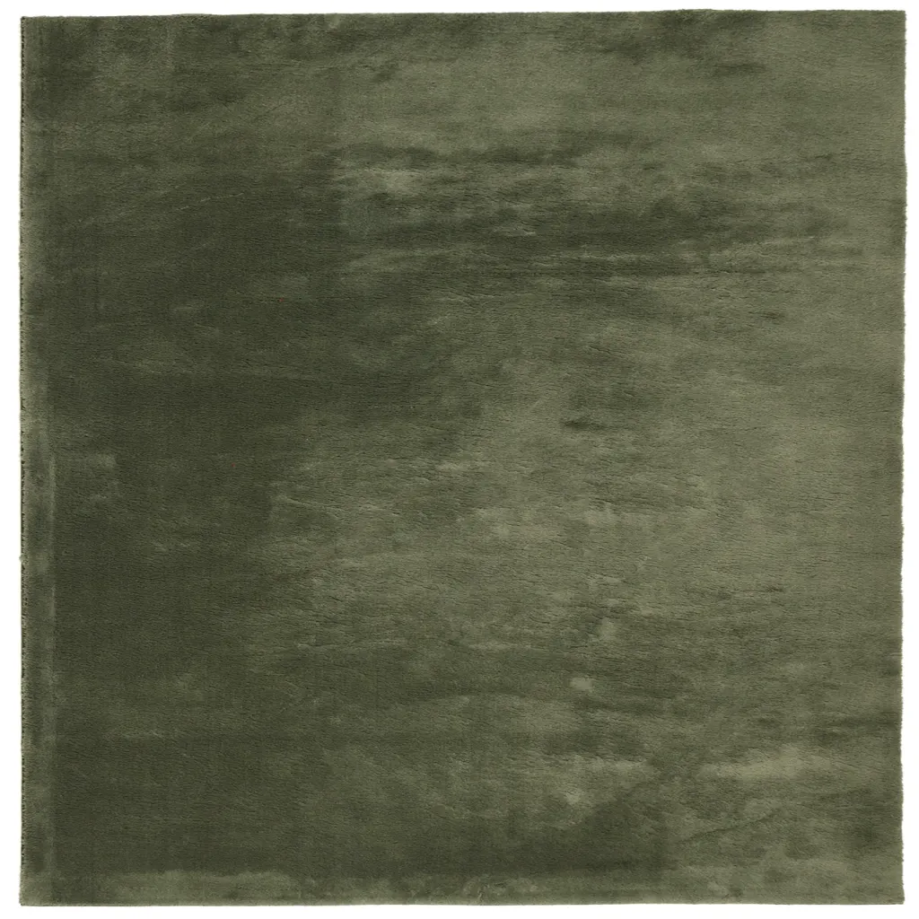 Pestav lühikese narmaga vaip HUARTE, metsaroheline, 200 x 200 cm
