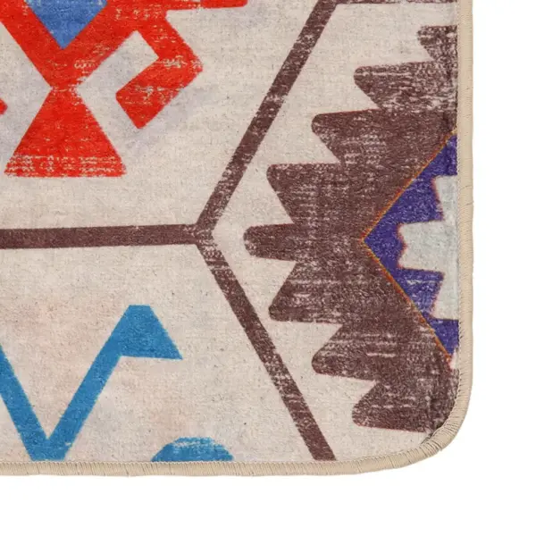 Pestav mitmevärviline vaip libisemisvastase PVC-põhjaga, 80 x 300 cm – 3