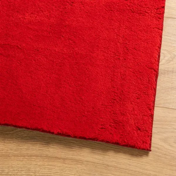 Pestav libisemiskindel lühikese narmaga vaip HUARTE, punane, 140 x 200 cm – 4