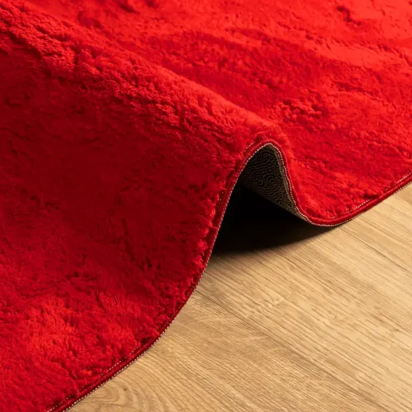 Pestav libisemiskindel lühikese narmaga vaip HUARTE, punane, 140 x 200 cm – 6