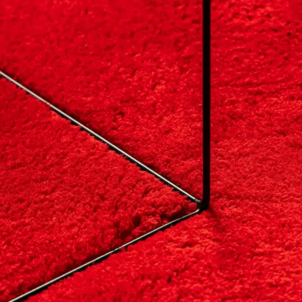 Pestav libisemiskindel lühikese narmaga vaip HUARTE, punane, 140 x 200 cm – 8