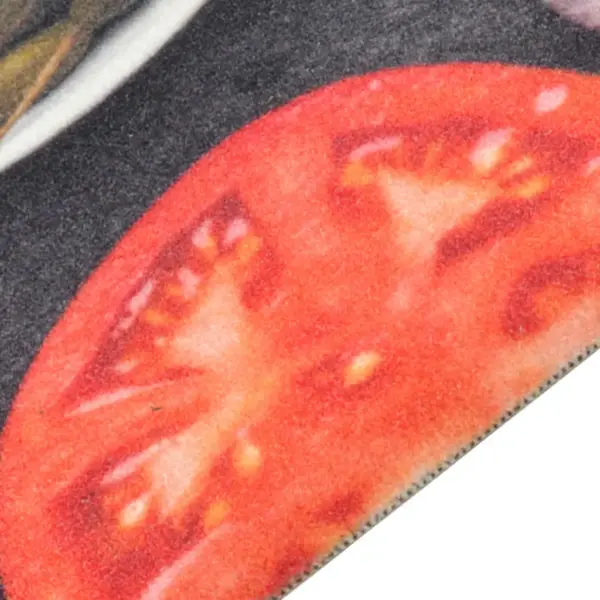 Pestav köögivaip veini ja õhtusöögi motiiviga, samet, 45 x 150 cm – 3