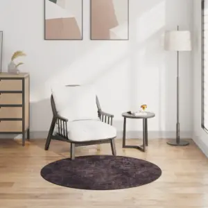 Pestav ümmargune vaip, antratsiithall samet, libisemisvastase põhjaga, 120 cm