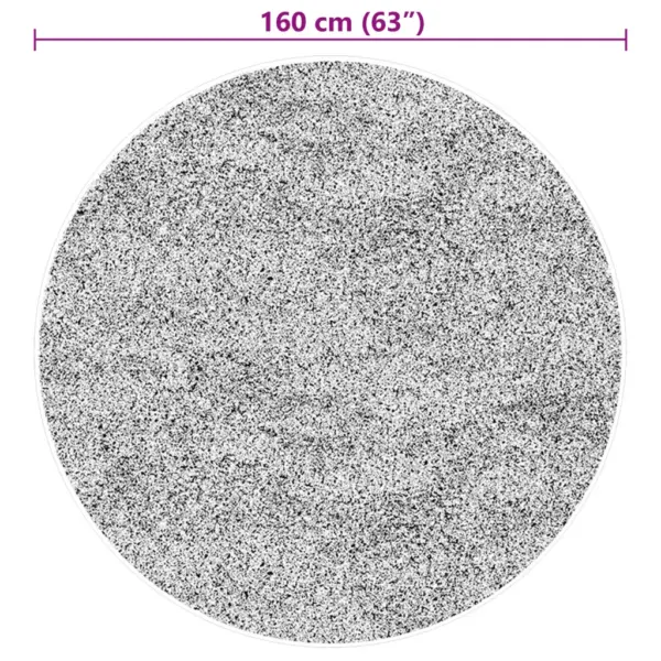 Pestav ümmargune lühikarvaline vaip HUARTE libisemiskindla tagaküljega, beež, Ø 160 cm – 10