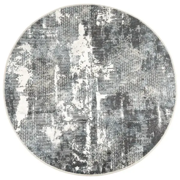 Ümmargune pestav vaip libisemiskindla PVC-põhjaga, mitmevärviline, Ø 120 cm – 2