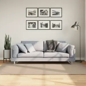 Pestav lühikese karvaga vaip HUARTE, liivakarva, 140 x 200 cm