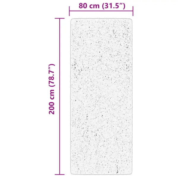 Pestav lühikese karvaga vaip HUARTE, metsaroheline, 80 x 200 cm – 10