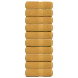 Kuldsed pesurätikud FROGN, 10 tk, 100% puuvill, 30 x 30 cm, 360 g/m²