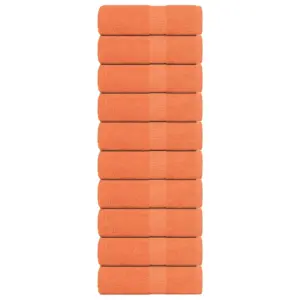 Pesurätikud FROGN, 10 tk, oranž, 30 x 30 cm, 100% puuvill, 360 g/m²