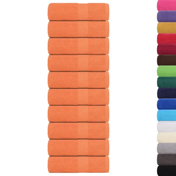 Pesurätikud FROGN, 10 tk, oranž, 30 x 30 cm, 100% puuvill, 360 g/m² - 2