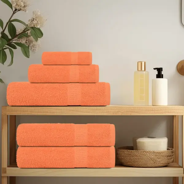 Pesurätikud FROGN, 10 tk, oranž, 30 x 30 cm, 100% puuvill, 360 g/m² - 3