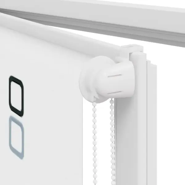 Veekindel PEVA duširuloo ketiülekandega, valge geomeetrilise mustriga, 160 x 240 cm – 11