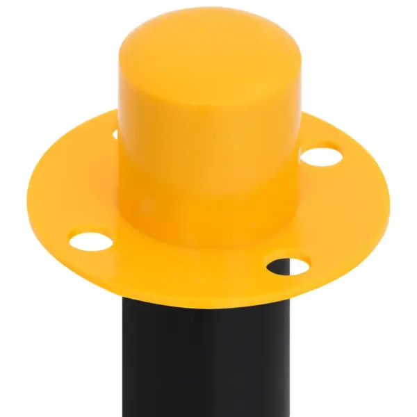 Piirdepostide komplekt plastketiga, 10 posti, 10 m kett, kollane-must, 90 cm – 6